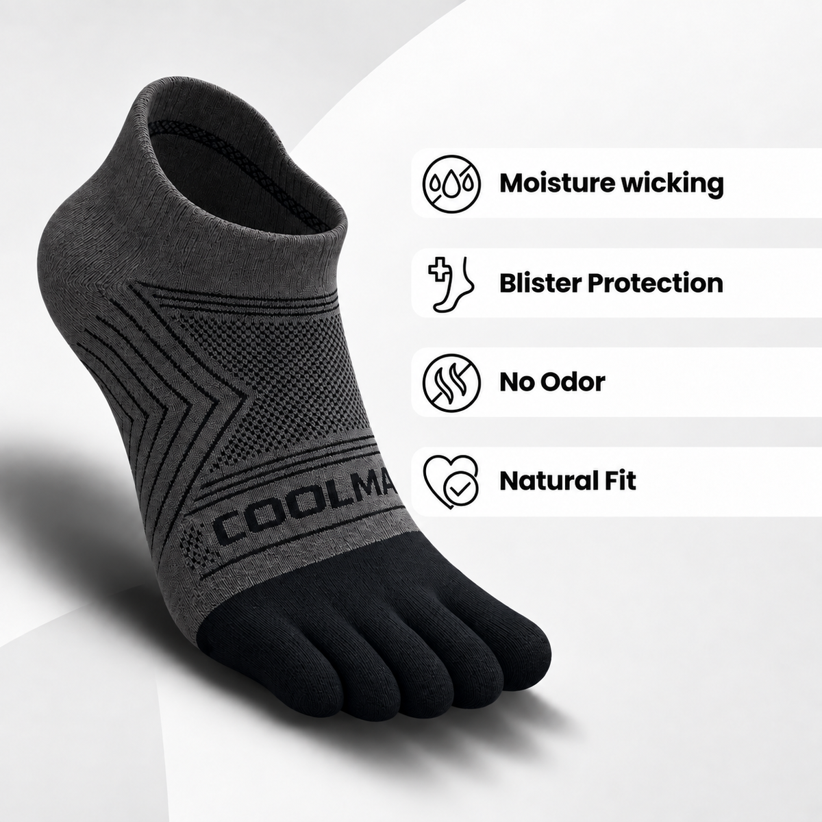 Veyro Performance Five-Toe Ankle Socks