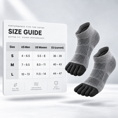 Veyro Performance Five-Toe Ankle Socks